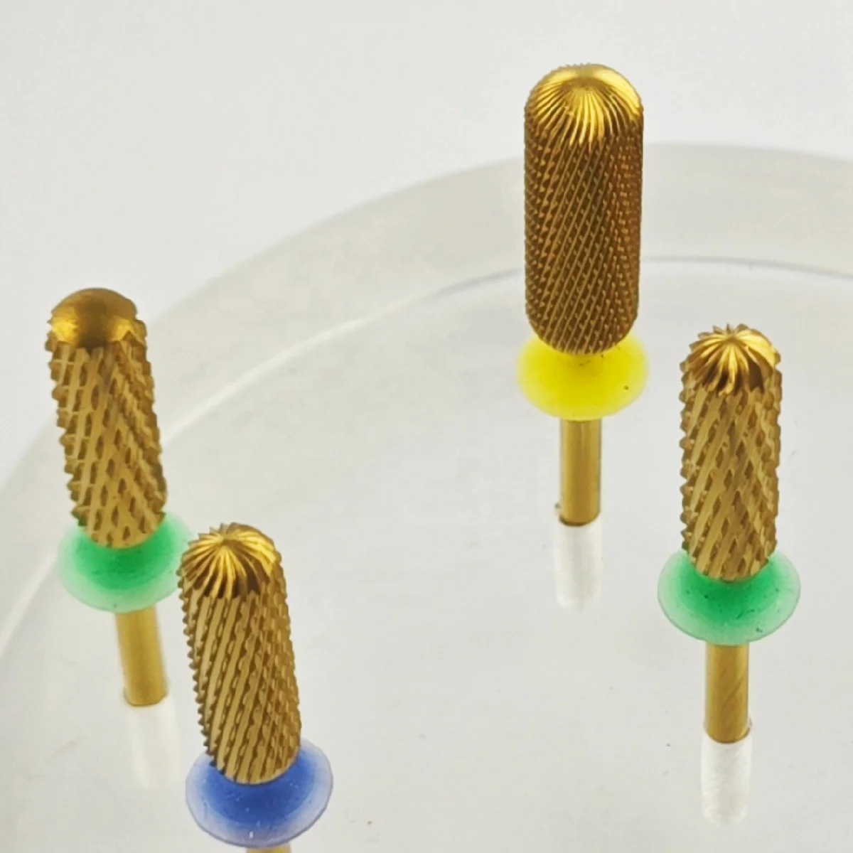 Retail Large Rounded Top bit safety Bottom Series tungsten carbide nail drill bit manicure tool pedicure diamond nail bits drill