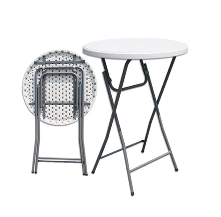 tall round table for netherland/80cm round HDPE folding outdoor cocktail table/for two people use bar table/couple with chairs