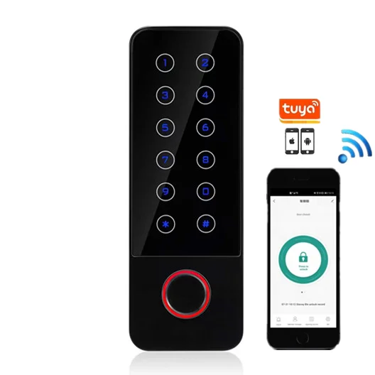 Wi-Fi Tuya водонепроницаемая система контроля доступа к двери автономная клавиатура Rfid карта сканер отпечатков пальцев контроллер мобильному