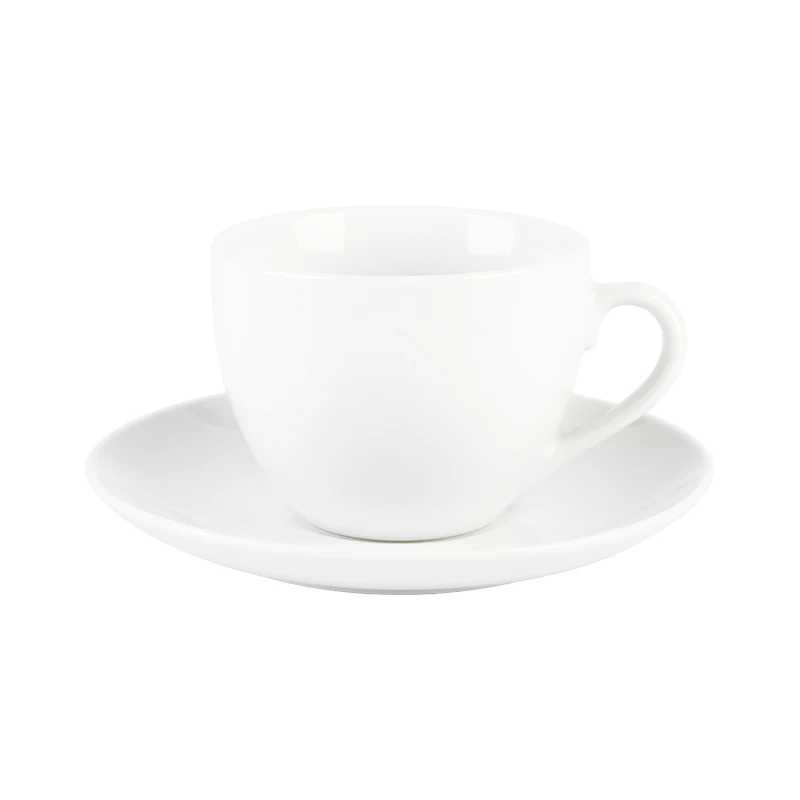 wholesale white porcelain gift custom printed tea cups and saucers