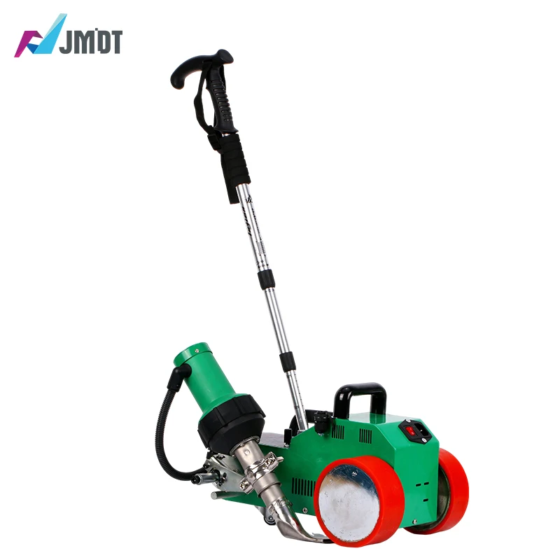 Hot air banner welding machine for pvc lamp cloth tent overlap welding