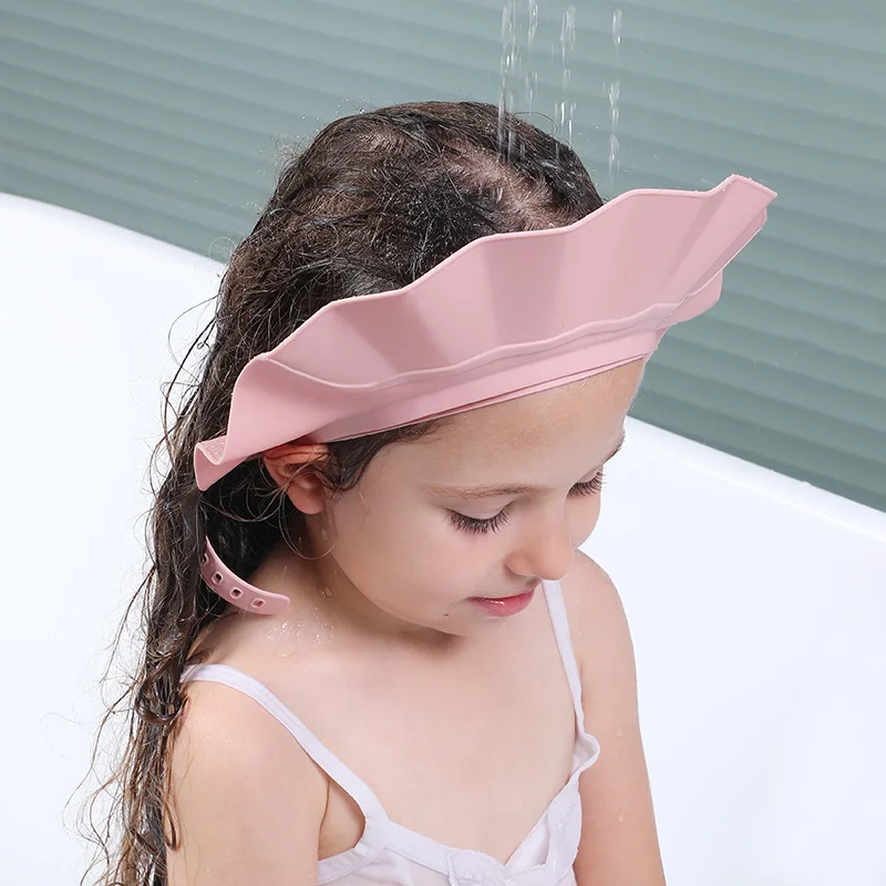 Children Safety Multifunction Shower Cap Soft Rubber Material Bathing Bath & Shower Cap for Hair Washing Baby Shower Cap