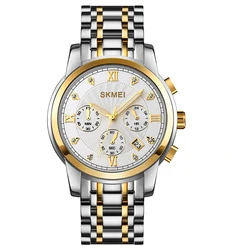 SKMEI 1904 wholesale brand watch custom business luxury stainless steel watch quartz watches for men