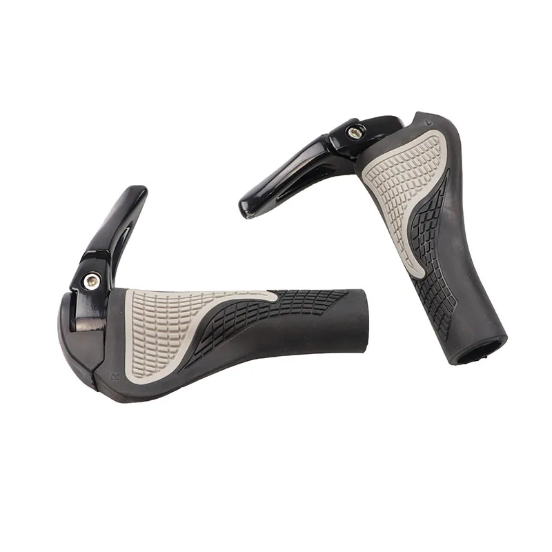 Ergonomic Antislip Handlebar Bicycle Bar End Bike Parts Ends Aluminum Alloy Rings Lock Bike Handle Bar Accessories
