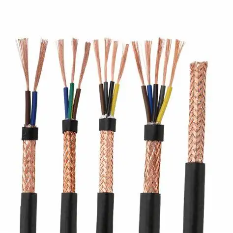 hot selling 450/750v Copper conductor PVC insulated and sheathed shielded flexible electrical cable