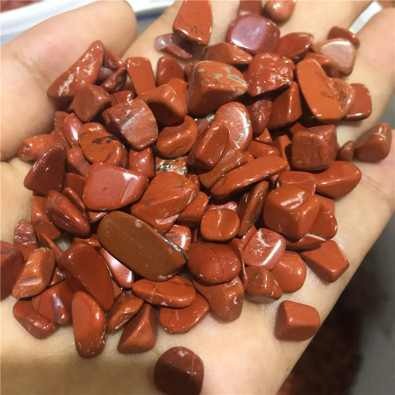 Natural Polished Healing Red Jasper Stone Gravel South African Ruby Tumbled Stones For Healing