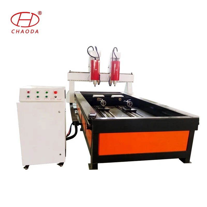 Low cost JCS1325 1 head, 2 head, 3 head cnc stone milling engraving carving machine