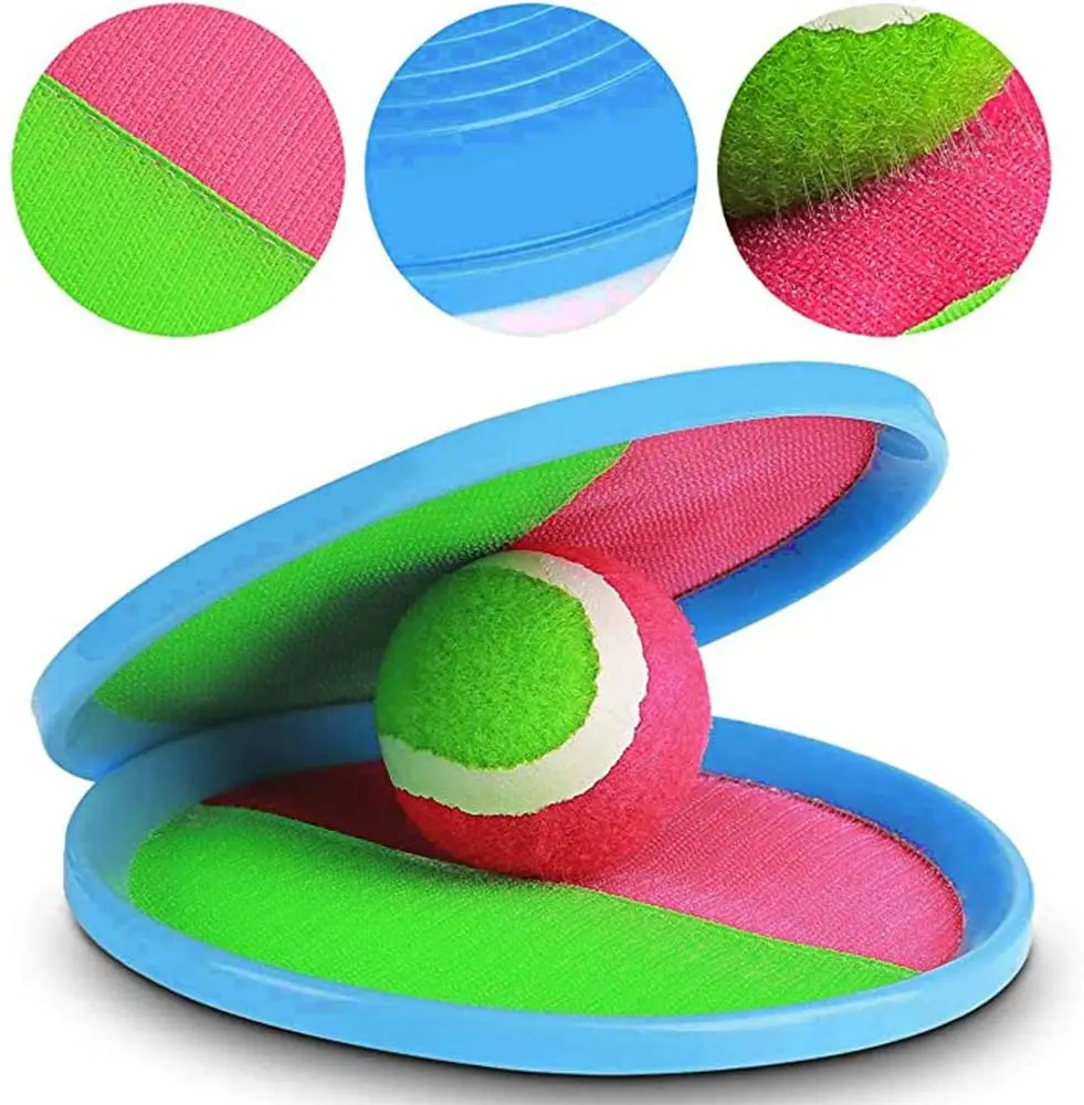 toss and catch ball set Beach toys Toss and Sticky Ball catch plastic scoop catch ball game set