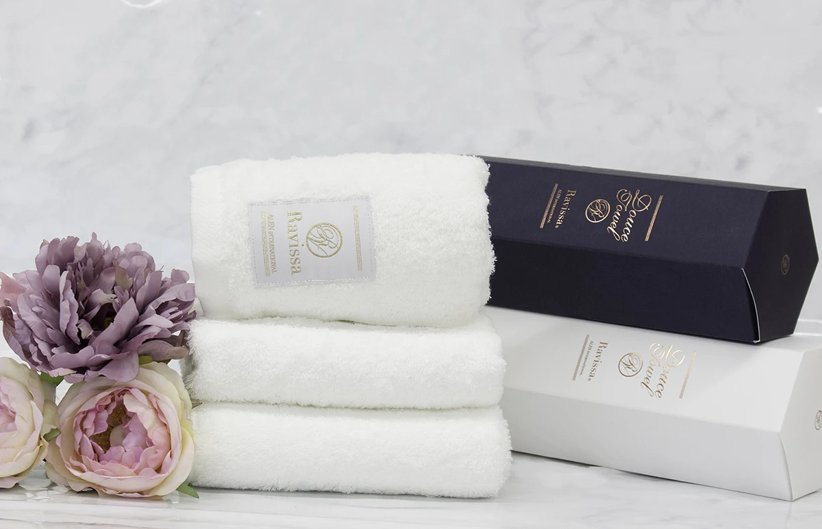 High quality laundry room woven plaid pattern white bath towel