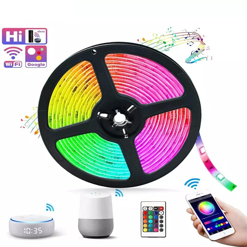 Водонепроницаемая гибкая светодиодная лента rgb 50 м 12 В