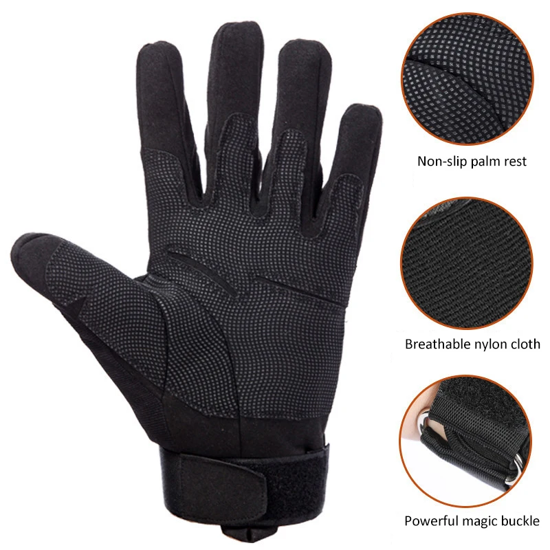 Outdoor Sport Half Finger Breathable Wear Resistant Protective Tactical Gloves Anti Slip Cycling for Men