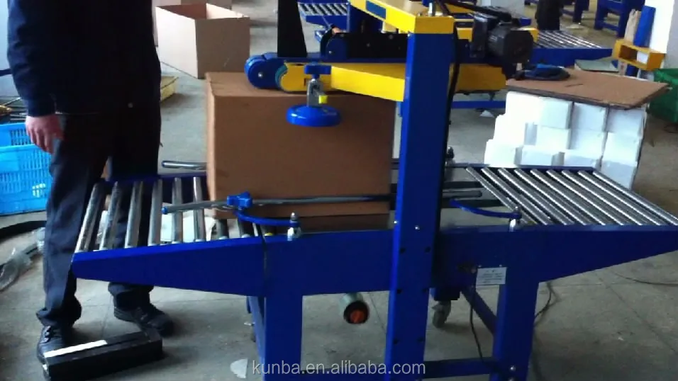 
KUNBA Fj-6050L Top & Bottom Tap Sealing Carton Machine 