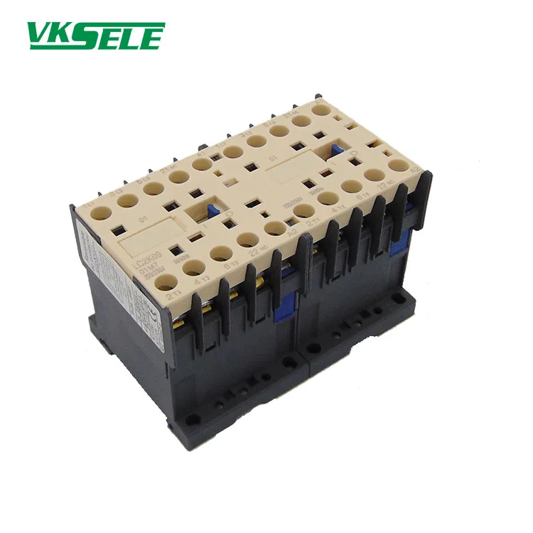 LC2 K12 Series CJX2-K1210 12A 3 pole elector mechanical interlocking reversing contactor