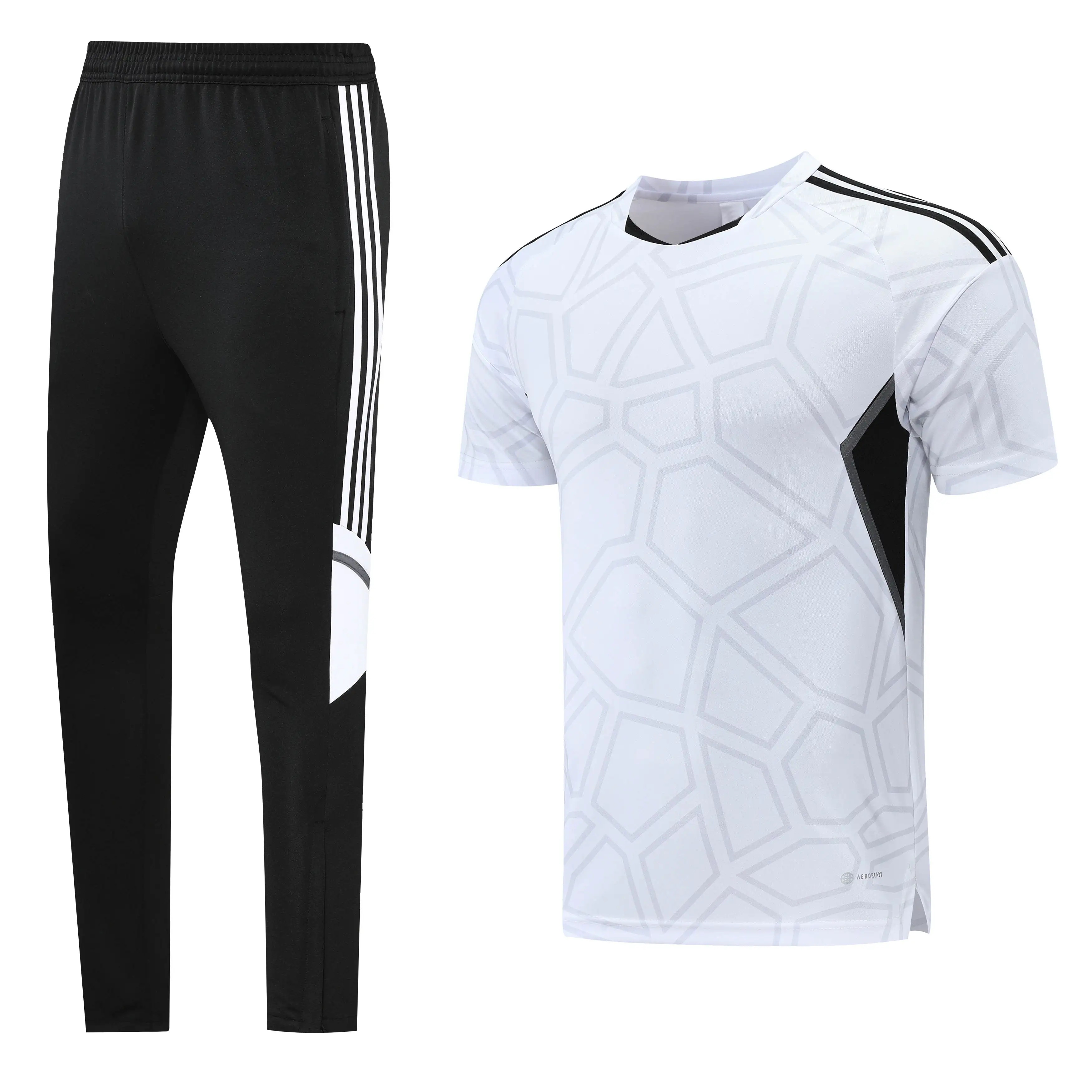 New Style Football Training Soccer Jersey Wholesale Custom Logo Soccer Uniform  Best Quality soccer jersey+pants Uniform