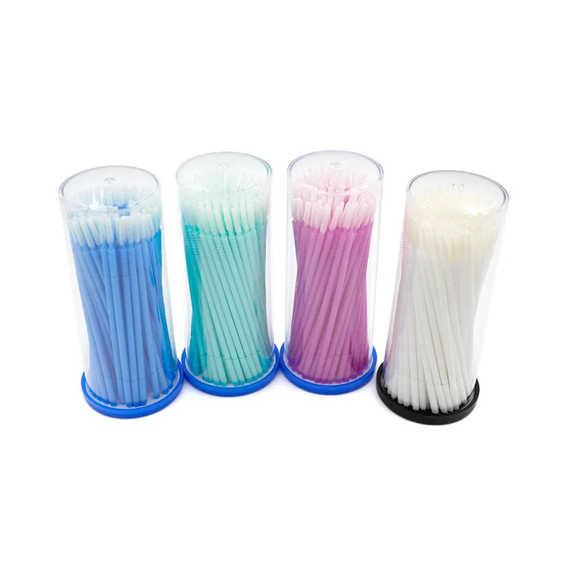 
Wholesale 50pcs/Box clean medical Micro Mascara Wands Mini Disposable Eyelash Eyebrow Brushes 