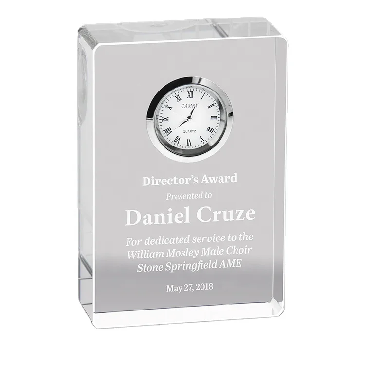 High Quality Antique Decoration Mantel Crystal Clock Table & Desk Clock