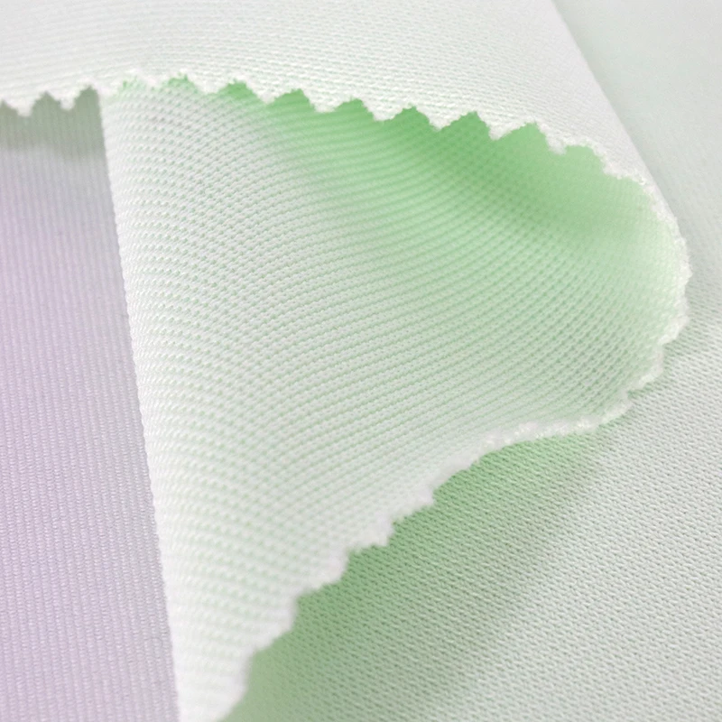 97/3 Recycle Polyester Spandex Elastic Stretch 1x1 Rib Circular Knit Eco Friendly Textile  Gym Clothing Fabric