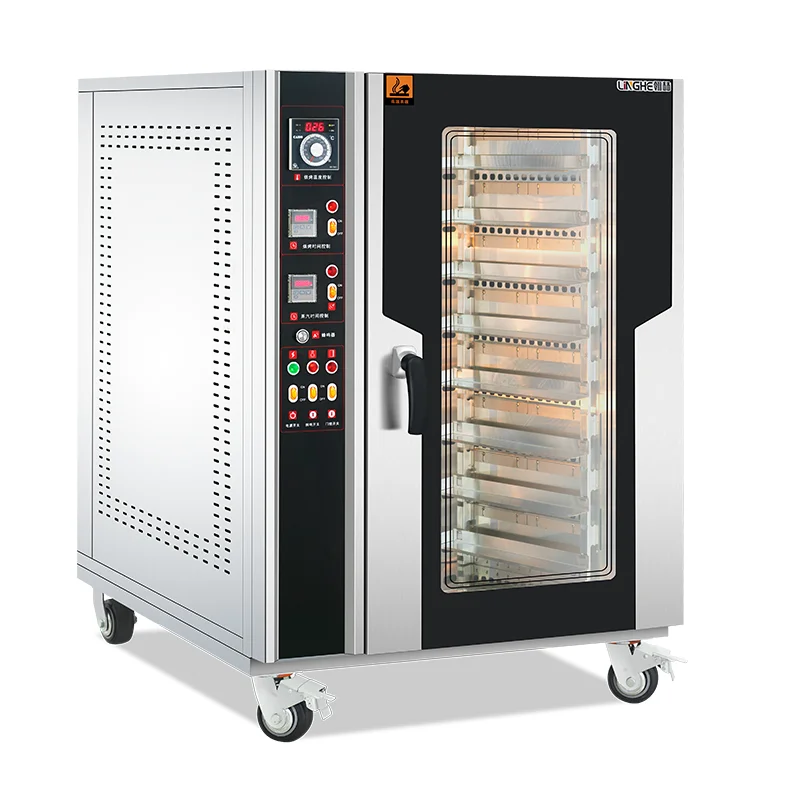 Commercial Bakery 8 Trays Convection Oven with Steam Function