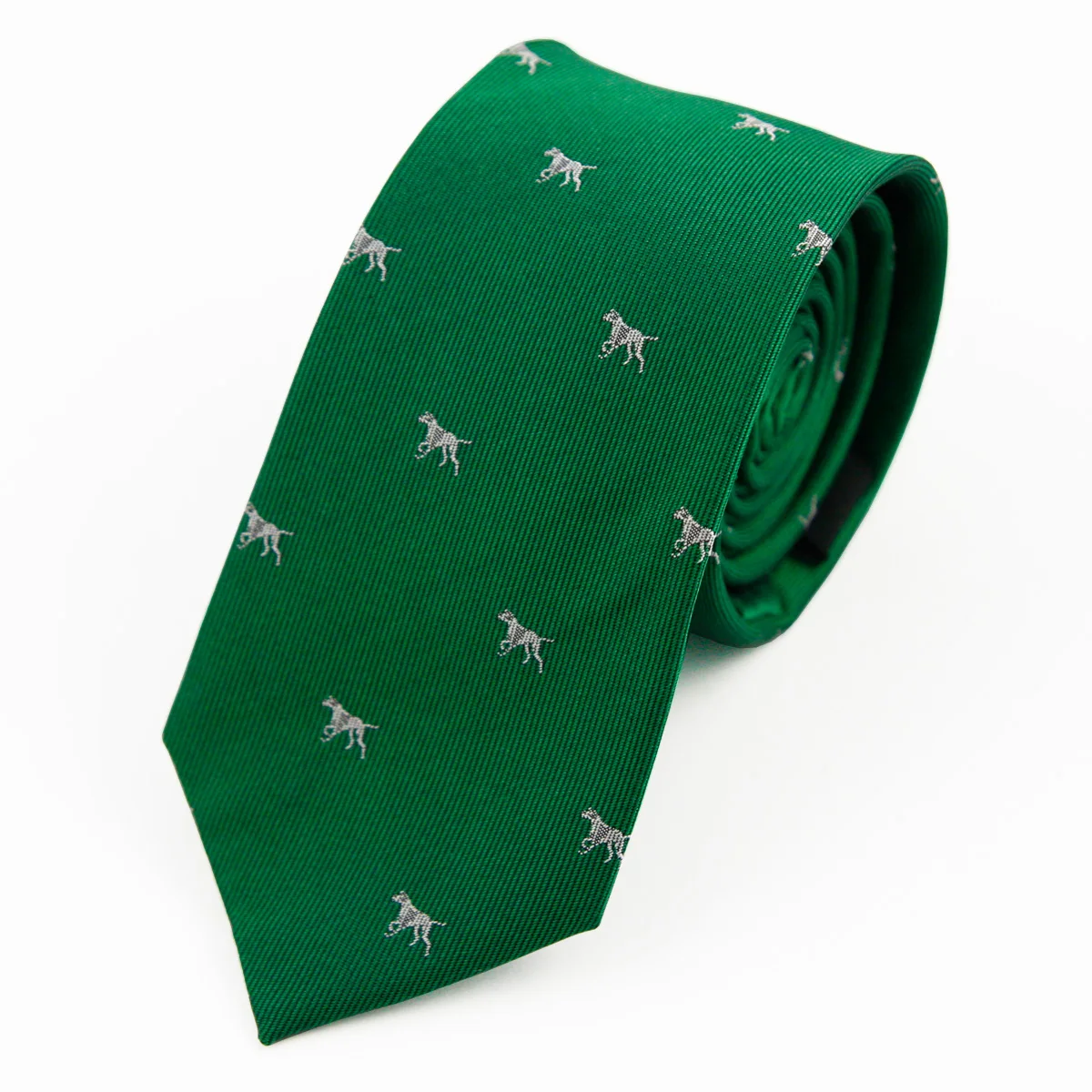 Hamocigia Custom Luxury Handmade Shengzhou Cravate Gravata Animal Silk Jacquard Woven Men Tie