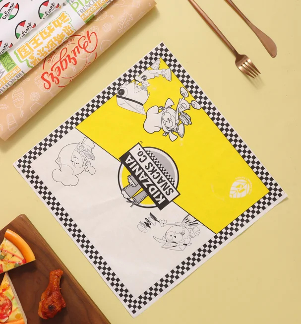 Wholesale Factory Price Good Quality Durable Sandwich Packaging Pastry Cookie Takeaway Wax Paper Food Wrapping