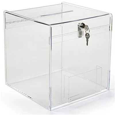 Luxury New type Personalized Wedding Acrylic Wishing Well Box suggestion box Perspex Acrylic Box