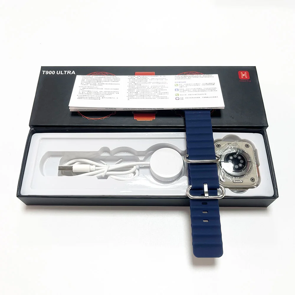 Low-cost premium smartwatch Wireless Charging Waterproof T900ultra Smart watch Series 8 Popular waterproof meter step T900 ultra