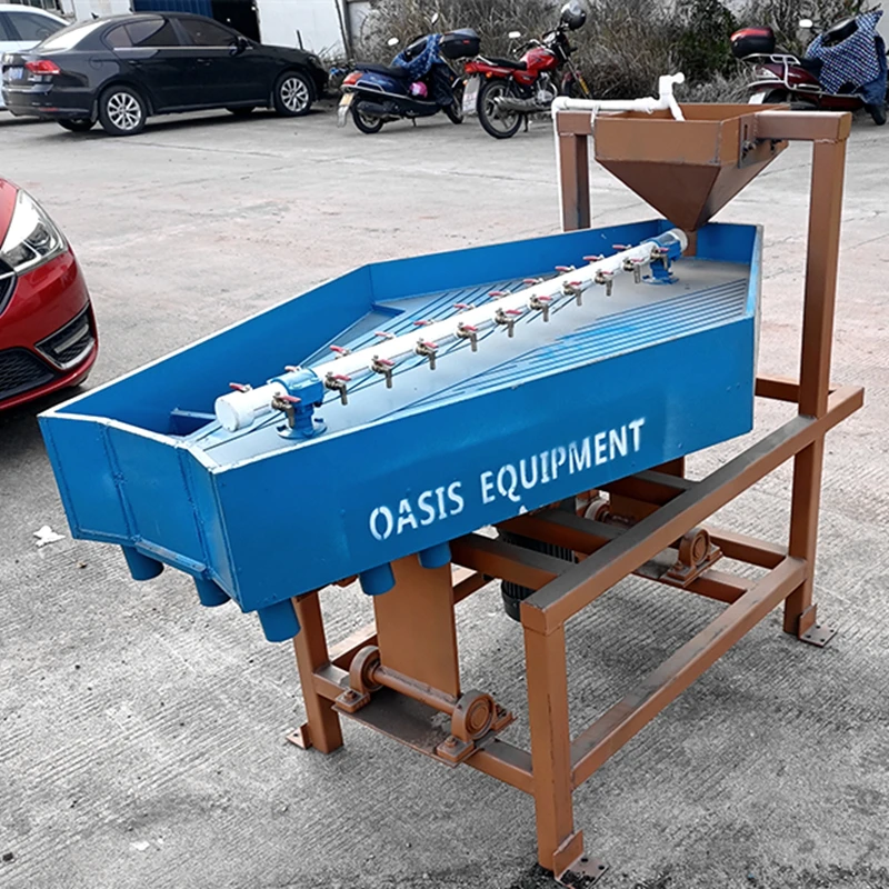 High Efficiency Superfine Ore Material Mercury-Free Mineral Gemini shaking table Shaker Vibrating Desk top For Gold Separation