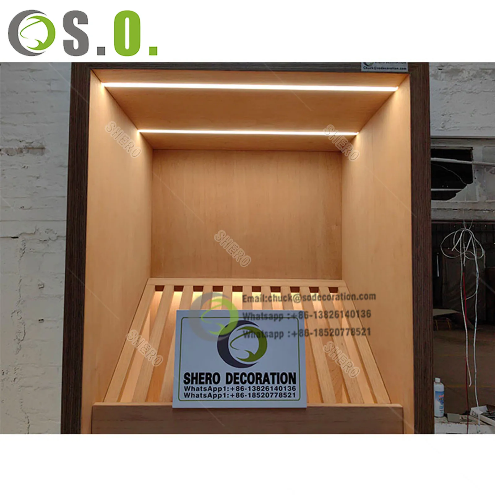Customized Cigarette Cabinet Smoke Shop Showcase Cigar Display Racks Glass Cabinets Display Case for Smoke Shop