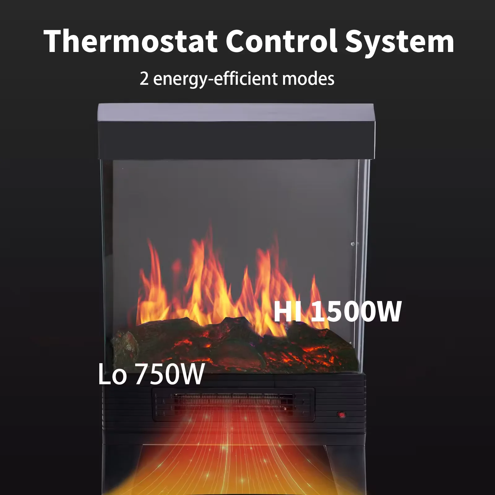 Professional Factory Safety And Warmly Glass Fireplace Electric Heaters For Home