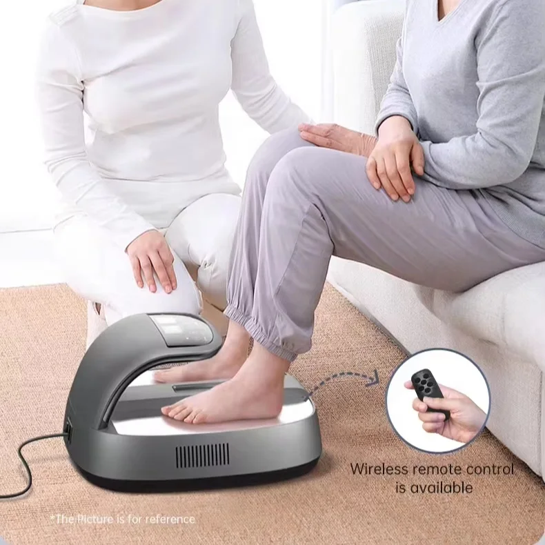 Factory Wholesale Household Portable Red & Blue Light Foot Warmer Electric Massage Machine Terahertz Device