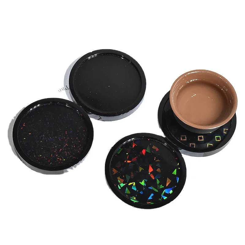 ZDS Wholesale Resin Casting Epoxy Resin Charms Resin Molds Silicone Coaster Making Silicone Molds Holographic Coaster Molds