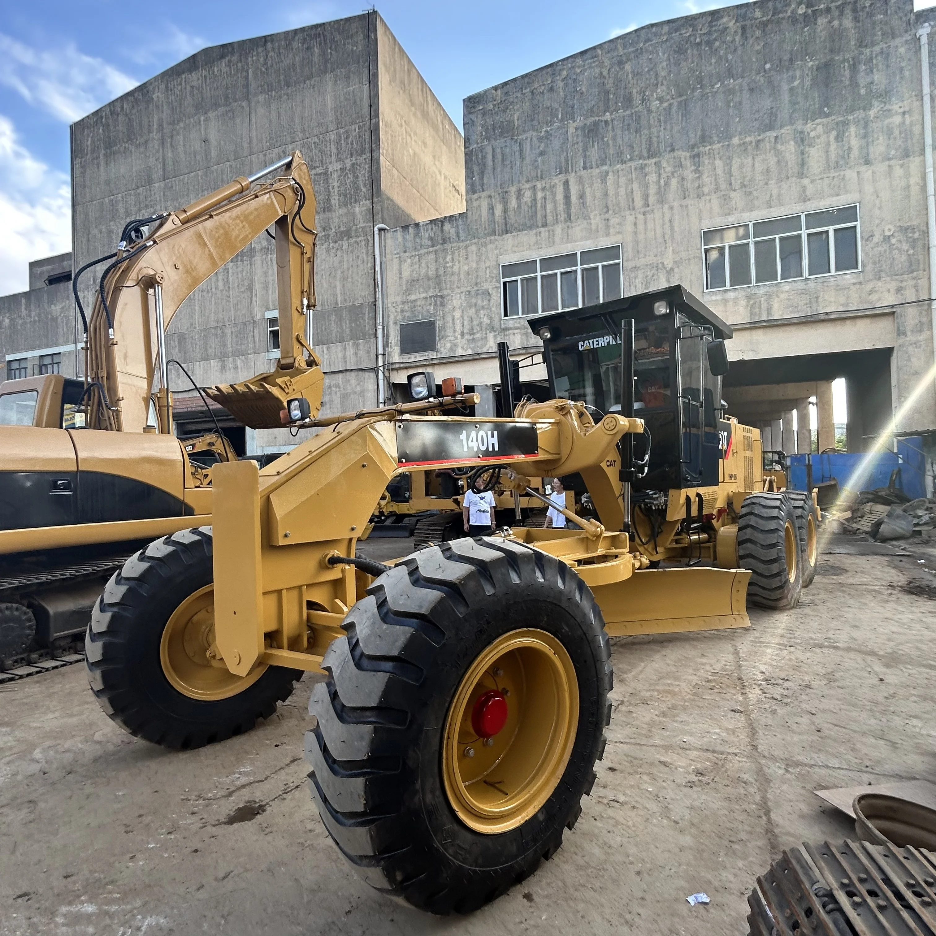 used cat140h motor grader second hand road grader caterpillar 140g 140h 140k 140m 12g 120h 120k for sale