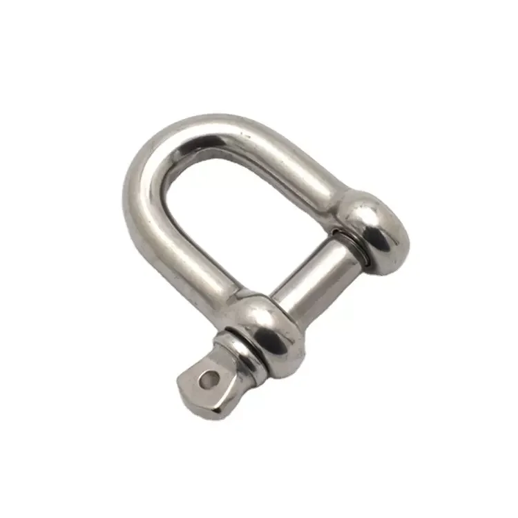 Us Type Stainless Steel Straight D Shackle with Captive Pin