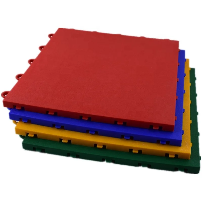 Tile Pp Mat Outdoor Rubber Flooring Interlocking Sport Hard Plastic Covering Gym Interlock Crossfit Floor