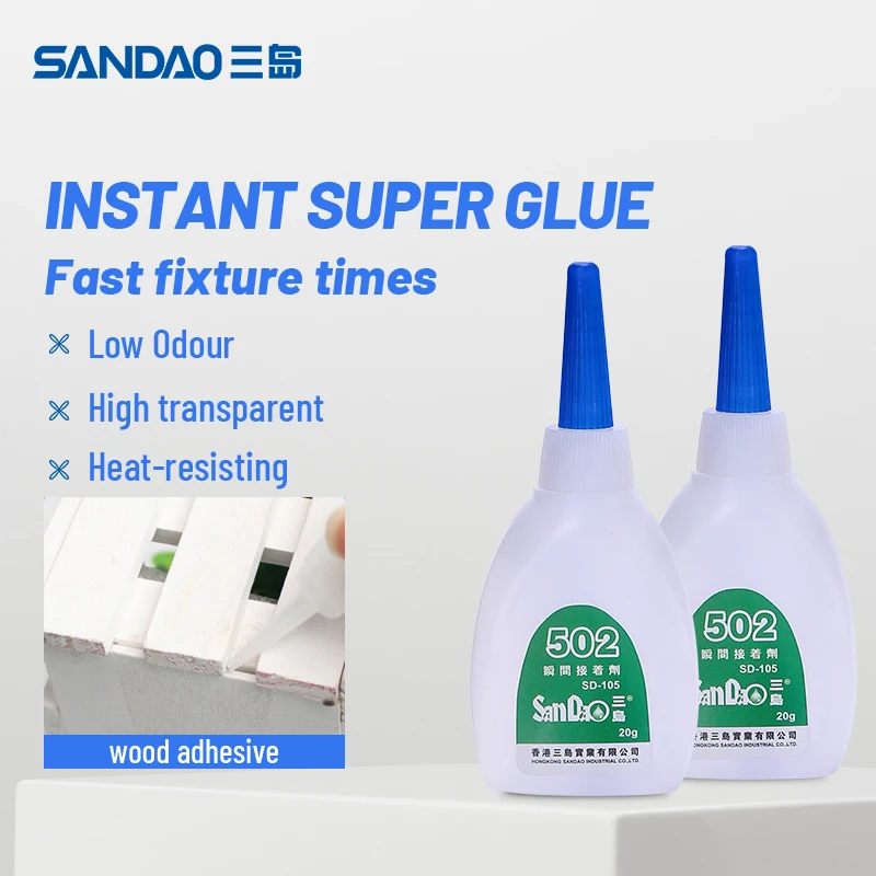  SD502-105 Cyanoacrylate Adhesive Fast Super Glue Other Adhesives Transparent One Component Metal Glass Plastic
