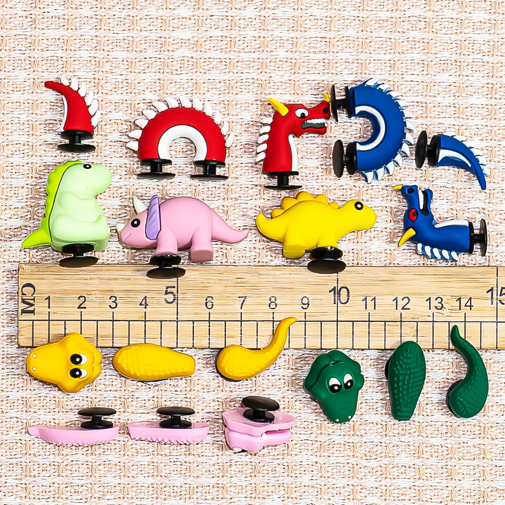 PVC Shoe Charms Buckle 3D Dragon Crocodile Shoe Parts&Accessories Designer Charms Wholesale Custom Shoe Decoration fit Clog Gift