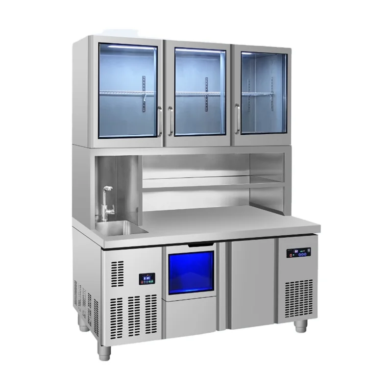 Multifunctional Combination Cabinet Bar Line Fridge Display Cake Showcase Refrigerator
