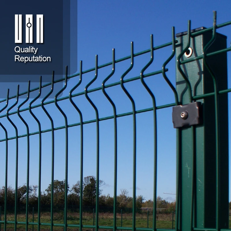 curved profile galvanized steel welded wire mesh roll top weld rhs fencing wiring fence panel 3d framed bwg 12 for gardens