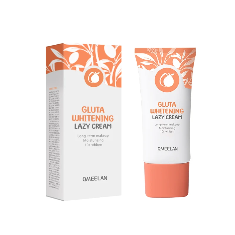 Wholesale Gluta Whitening Lazy Cream With Niacinamide Long Lasting Moisturizing Facial Cream Brightening Skin