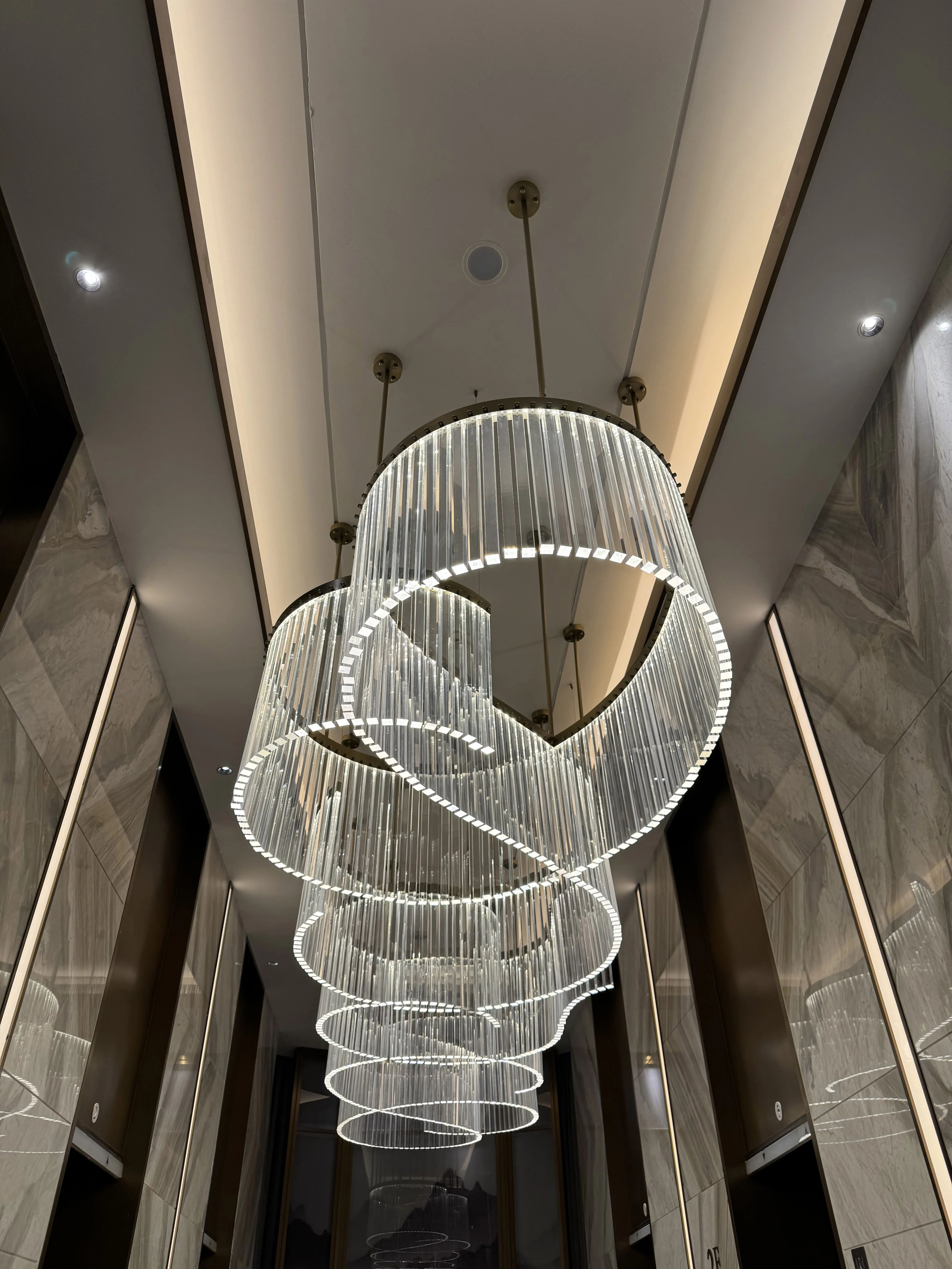 modern luxury chandelier for high ceilings large staircase hotel wedding decoration lighting chandeliers pendant lights