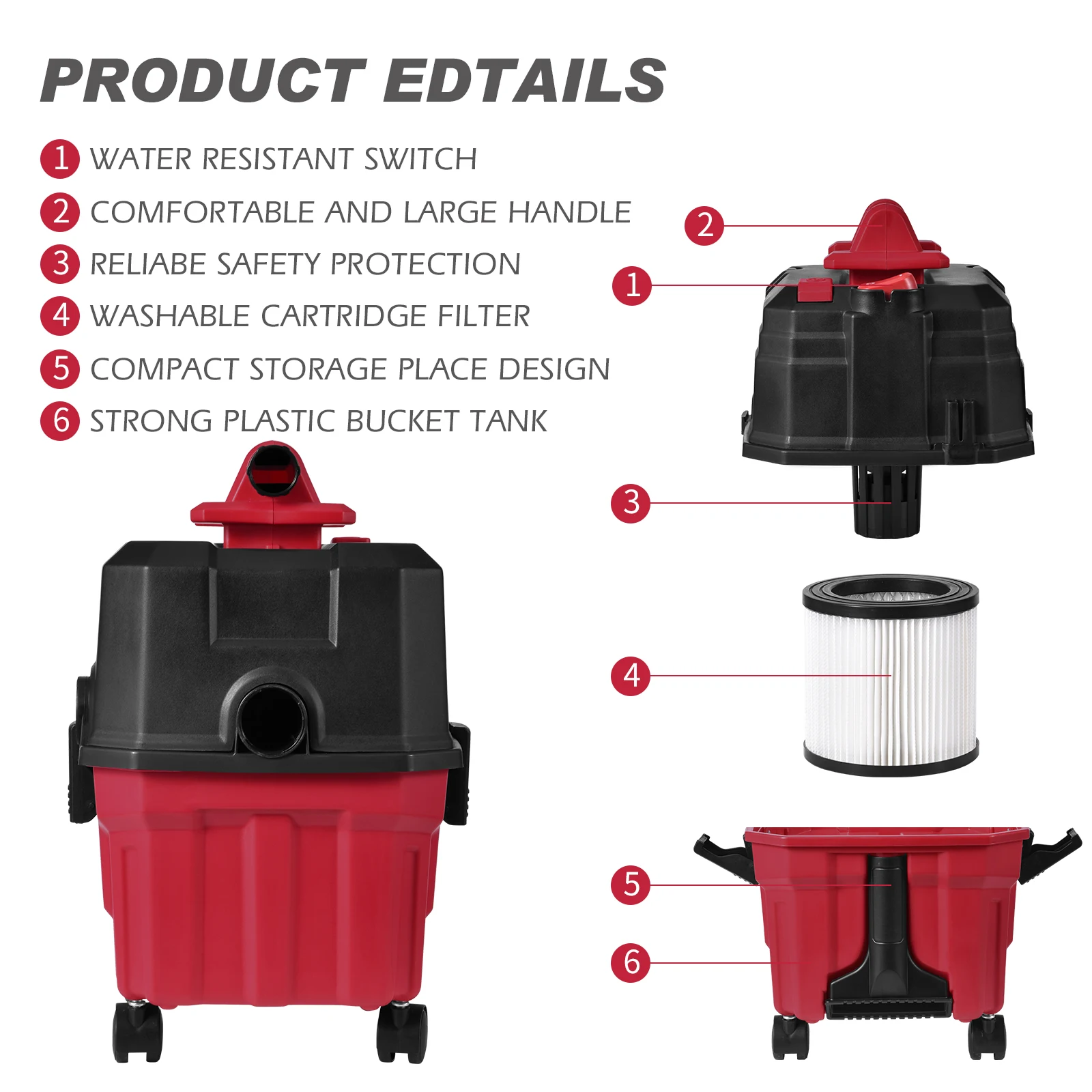 Roly wet and dry car cleaner household home using carpet extractor cleaning machine