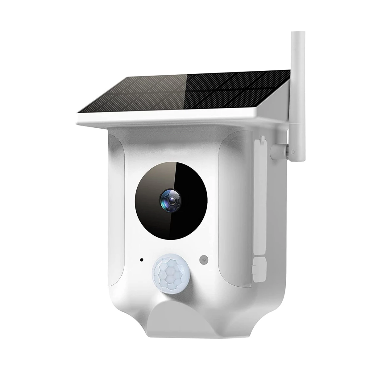 Solar Wireless Outdoor Security Camera IP WiFi Cameras for Home Security, Rechargeable Battery Power Garden Lights, Nigh