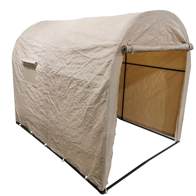 Waterproof PE foldable bicycle shed shelter cover storage tent carport  with windows