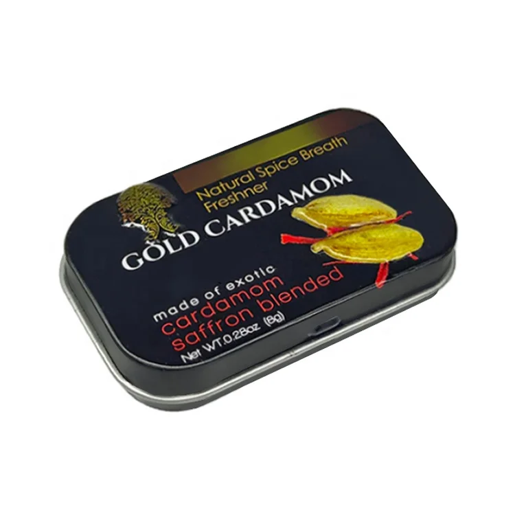 Oral lozenge mint health supplement small tin box with hinged flip lid-1.jpg