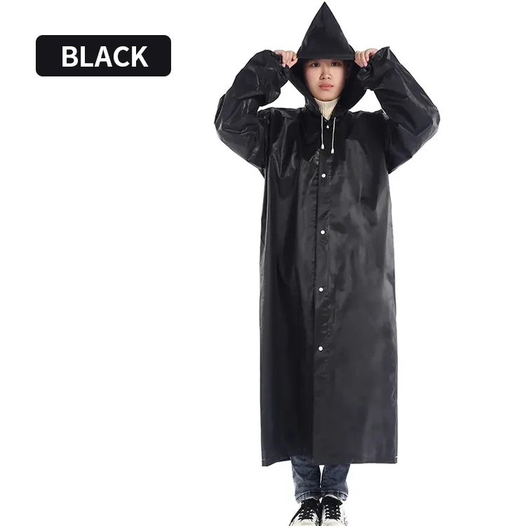 Support custom long fashion multiple colors rain coat waterproof poncho for outdoor