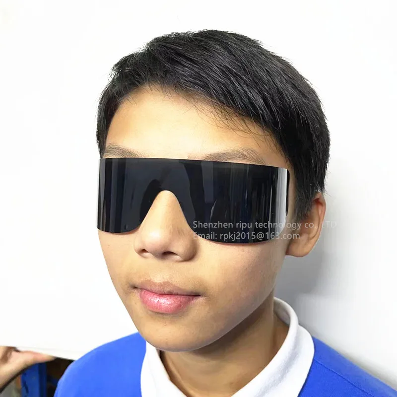 3d glasses Disposable curly roll anti  aviolet uv400 sunglasses Ophthalmology dental curved glasses  Roll it up  Sunglasses