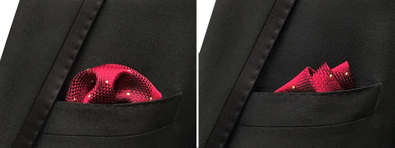 Luxury Mens Handkerchief Silk Accessories Hanky Pocket Squared Handkerchief Pocket Scarf Paisley Polka Dots Party Wedding Prom