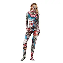 Sexy Women Cosplay Jumpsuits Print Halloween Costumes Tight Bodysuit With Hands With Foot N37-31