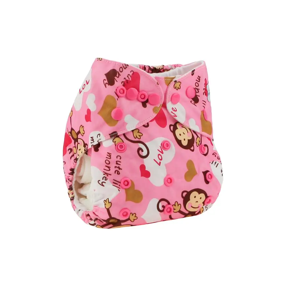 
Wholesale In China Machine Prints Washable Baby Cloth Diaper 