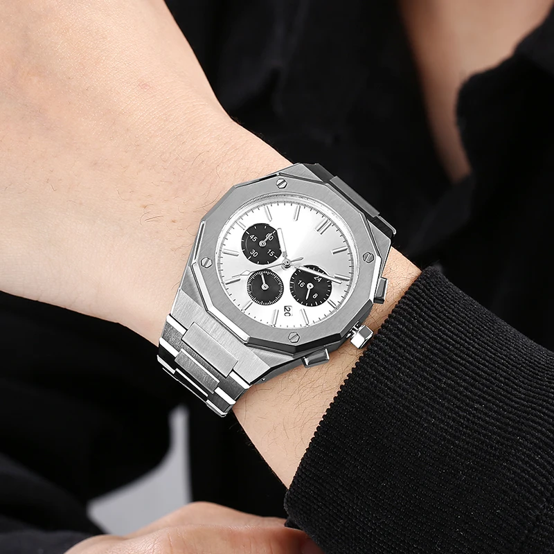 Oem Odm Sport Watch Luxury Stainless Steel Wrist Watch Hollow Skeleton Automatic Mechanical Watches For Man